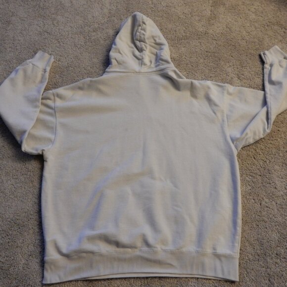 John Galt Brandy Melville Monarch Butterfly Oversized Hoodie White XL OS womens - Picture 6 of 8